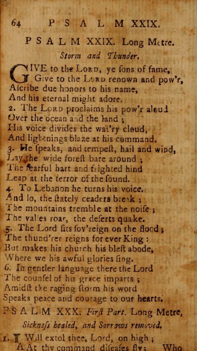 The Psalms of David: imitated in the language of the New Testament, and applied to the Christian state and worship page 64