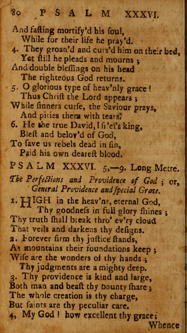 The Psalms of David: imitated in the language of the New Testament, and applied to the Christian state and worship page 80