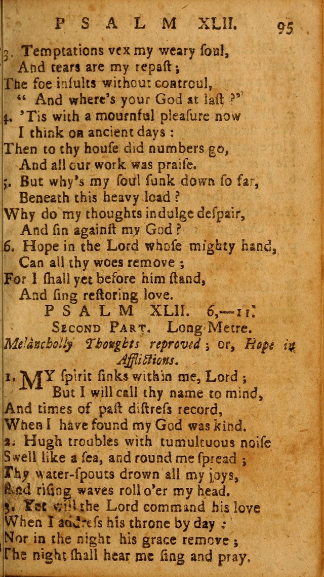 The Psalms of David: imitated in the language of the New Testament, and applied to the Christian state and worship page 95