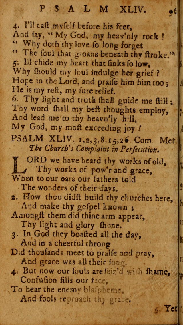 The Psalms of David: imitated in the language of the New Testament, and applied to the Christian state and worship page 96