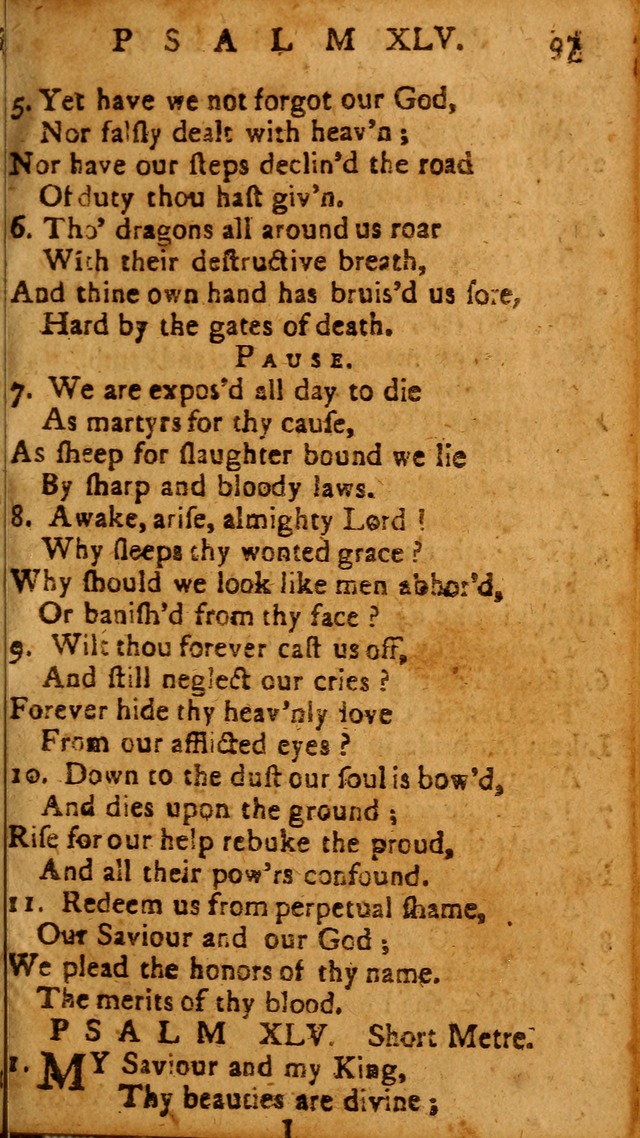 The Psalms of David: imitated in the language of the New Testament, and applied to the Christian state and worship page 97