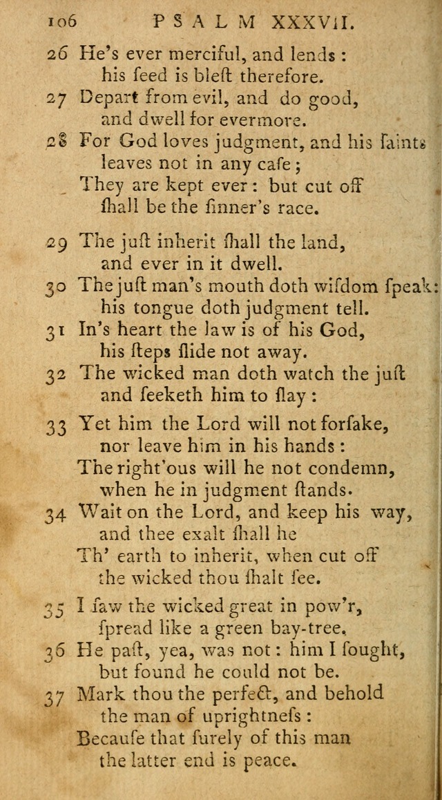 Psalms of David in metre page 106