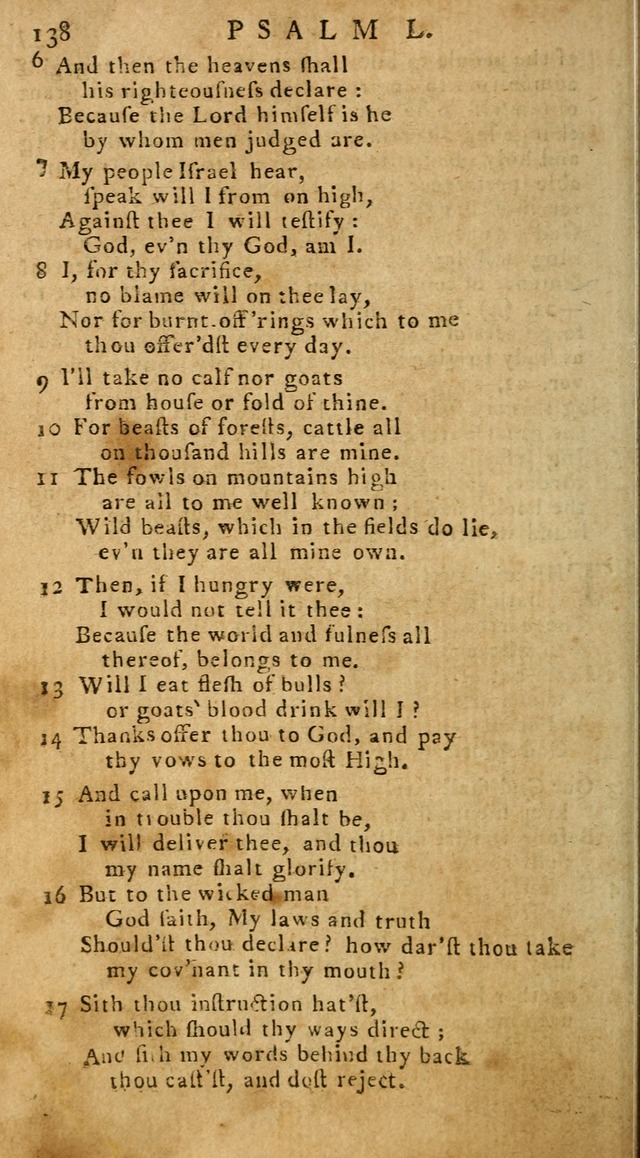 Psalms of David in metre page 138