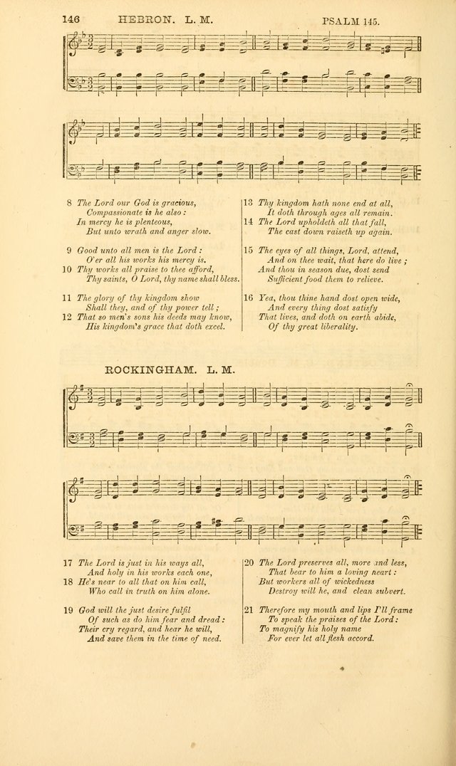 The Psalms of David: with a selection of standard music appropriately arranged according to sentiment of each Psalm or portion of Psalm (8th ed.) page 146