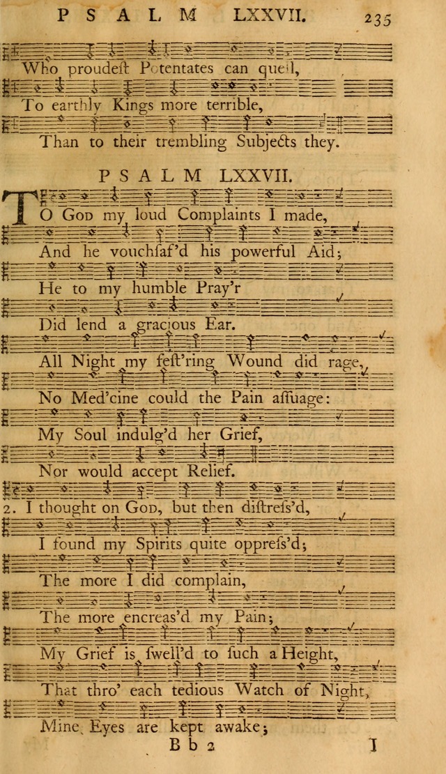 The Psalms of David: with the Ten Commandments, Creed, Lord