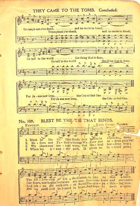 Praise Evangel: for Sunday-schools, revivals, singing-schools, conventions and general use in Christian work and worship page 109