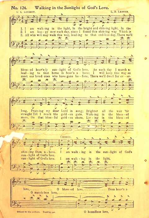 Praise Evangel: for Sunday-schools, revivals, singing-schools, conventions and general use in Christian work and worship page 124