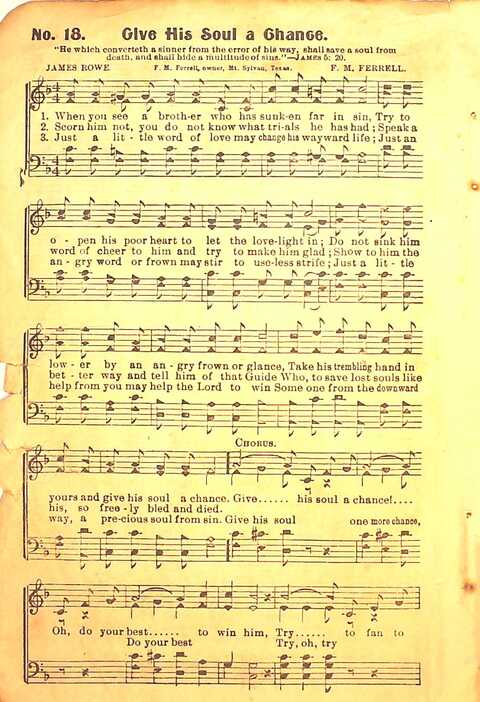 Praise Evangel: for Sunday-schools, revivals, singing-schools, conventions and general use in Christian work and worship page 18