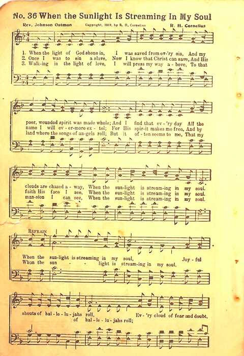 Praise Evangel: for Sunday-schools, revivals, singing-schools, conventions and general use in Christian work and worship page 36