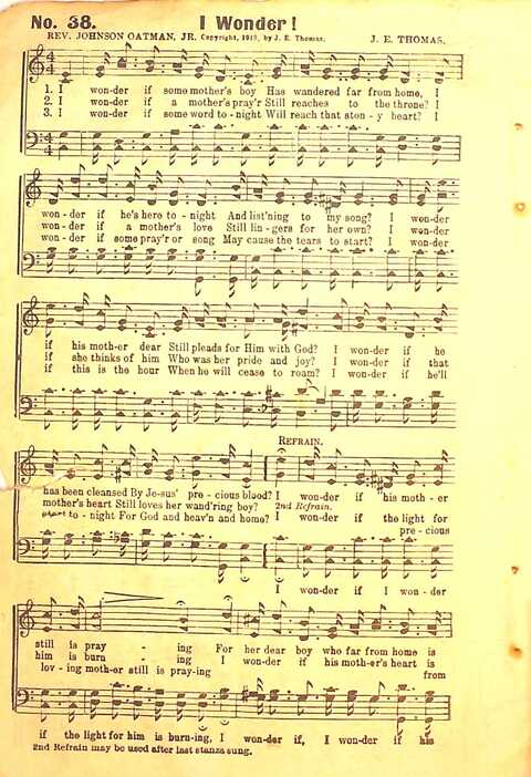 Praise Evangel: for Sunday-schools, revivals, singing-schools, conventions and general use in Christian work and worship page 38