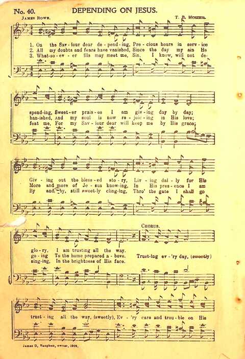 Praise Evangel: for Sunday-schools, revivals, singing-schools, conventions and general use in Christian work and worship page 40