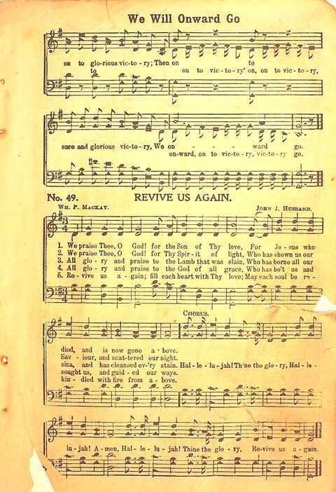 Praise Evangel: for Sunday-schools, revivals, singing-schools, conventions and general use in Christian work and worship page 49