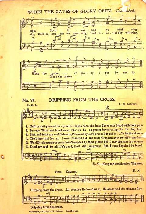 Praise Evangel: for Sunday-schools, revivals, singing-schools, conventions and general use in Christian work and worship page 77