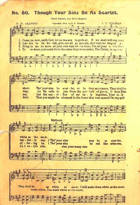 Praise Evangel: for Sunday-schools, revivals, singing-schools, conventions and general use in Christian work and worship page 80