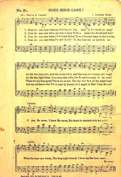 Praise Evangel: for Sunday-schools, revivals, singing-schools, conventions and general use in Christian work and worship page 81