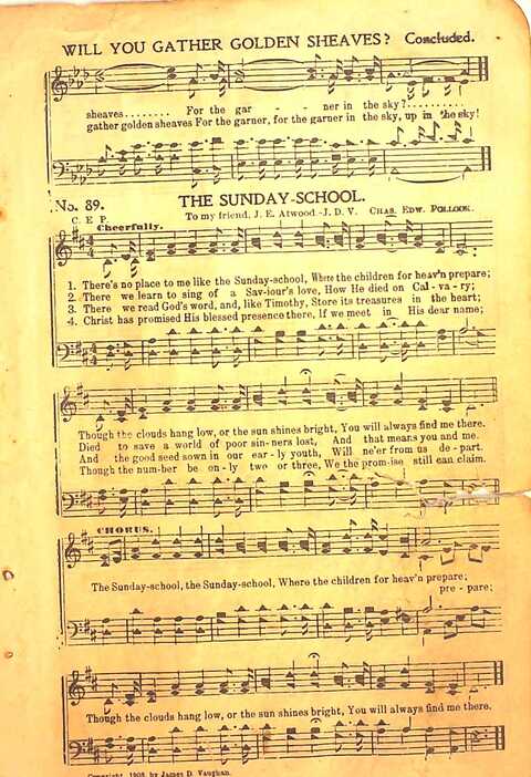 Praise Evangel: for Sunday-schools, revivals, singing-schools, conventions and general use in Christian work and worship page 89