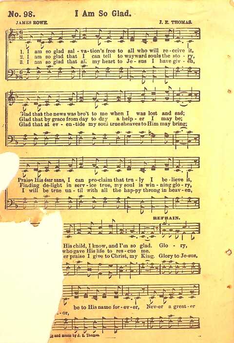 Praise Evangel: for Sunday-schools, revivals, singing-schools, conventions and general use in Christian work and worship page 98