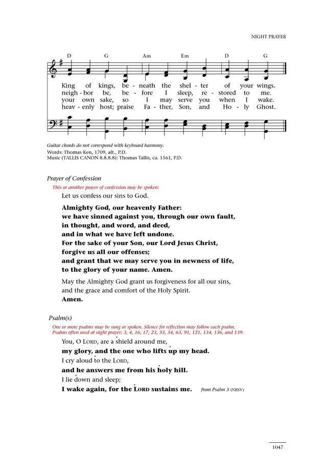 Psalms for All Seasons: a complete Psalter for worship page 1049