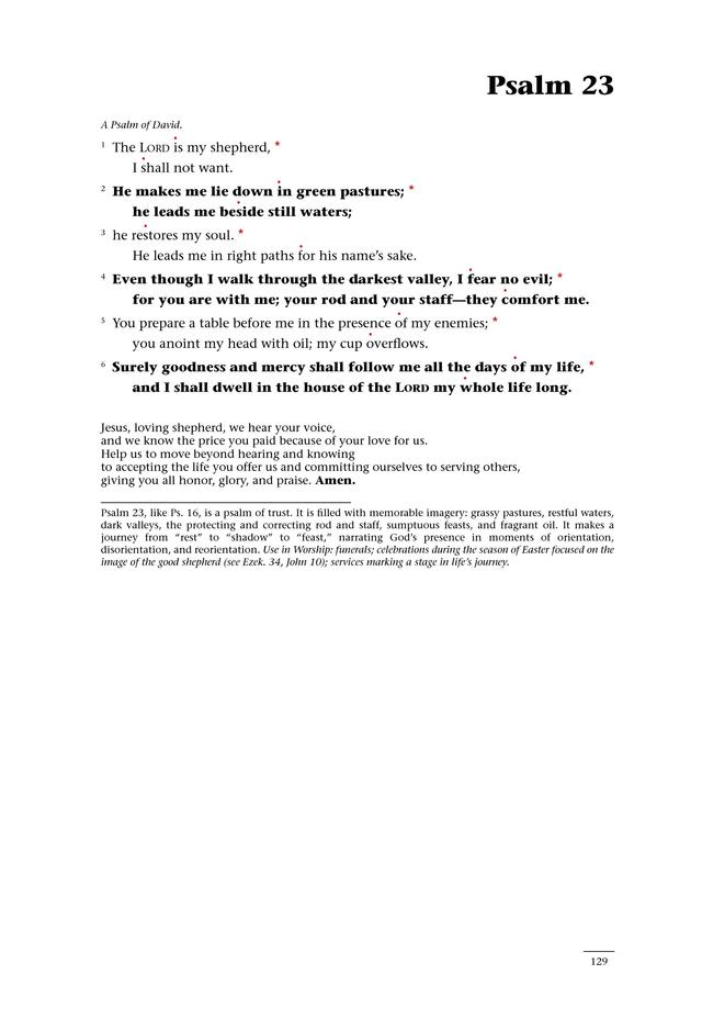 Psalms for All Seasons: a complete Psalter for worship page 129