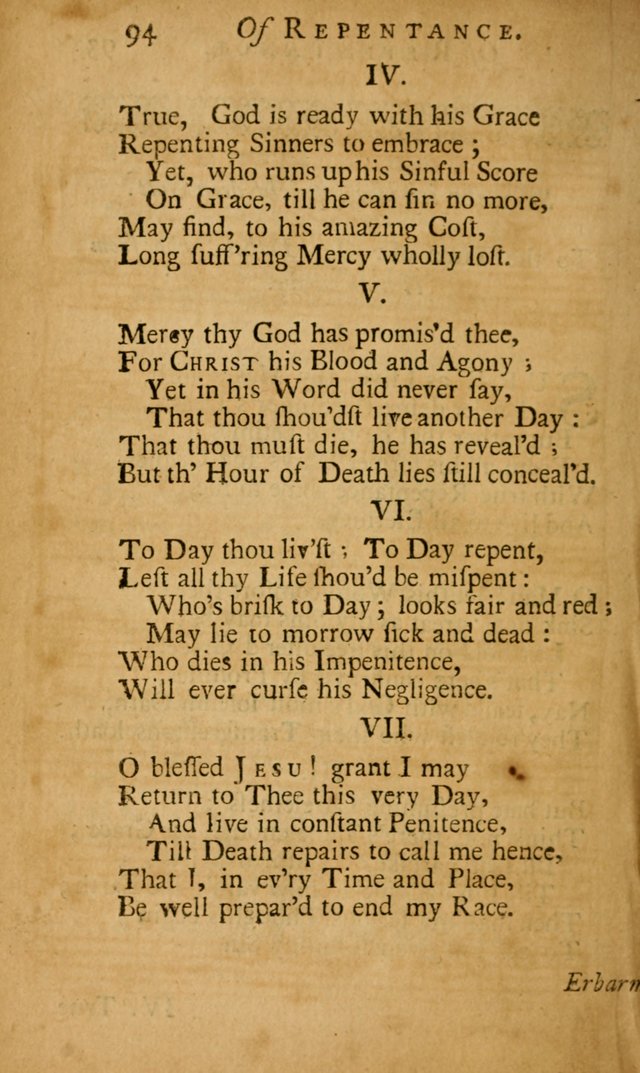 Psalmodia Germanica: or, The German Psalmody: translated from the high Dutch together with their proper tunes and thorough bass (2nd ed., corr. and enl.) page 164