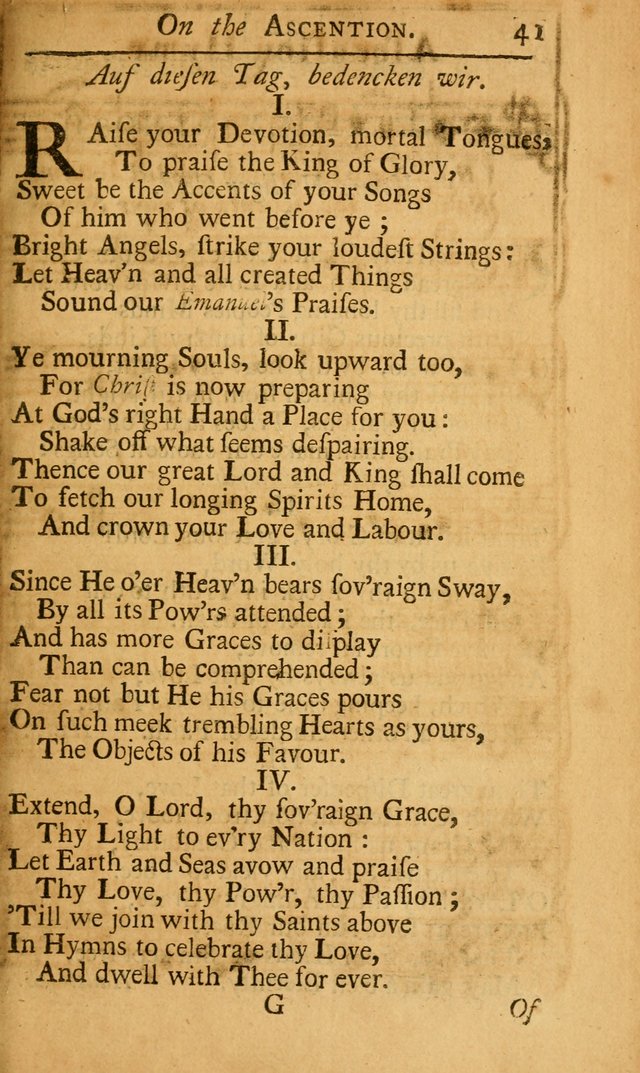 Psalmodia Germanica: or, The German Psalmody: translated from the high Dutch together with their proper tunes and thorough bass (2nd ed., corr. and enl.) page 69