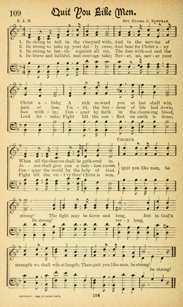 Pentecostal Hymns No. 1: a Winnowed Collection for Evangelistic Services, young people