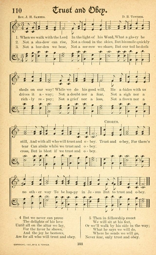 Pentecostal Hymns No. 1: a Winnowed Collection for Evangelistic Services, young people