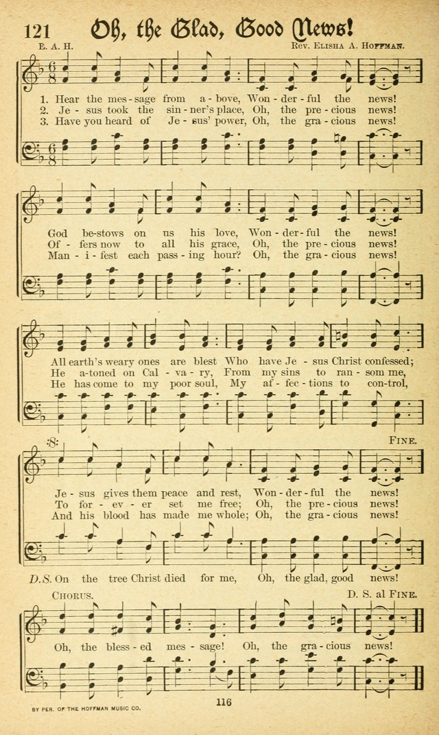 Pentecostal Hymns No. 1: a Winnowed Collection for Evangelistic Services, young people