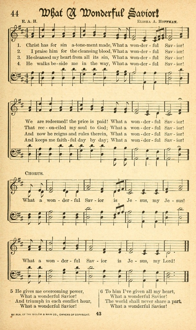 Pentecostal Hymns No. 1: a Winnowed Collection for Evangelistic Services, young people