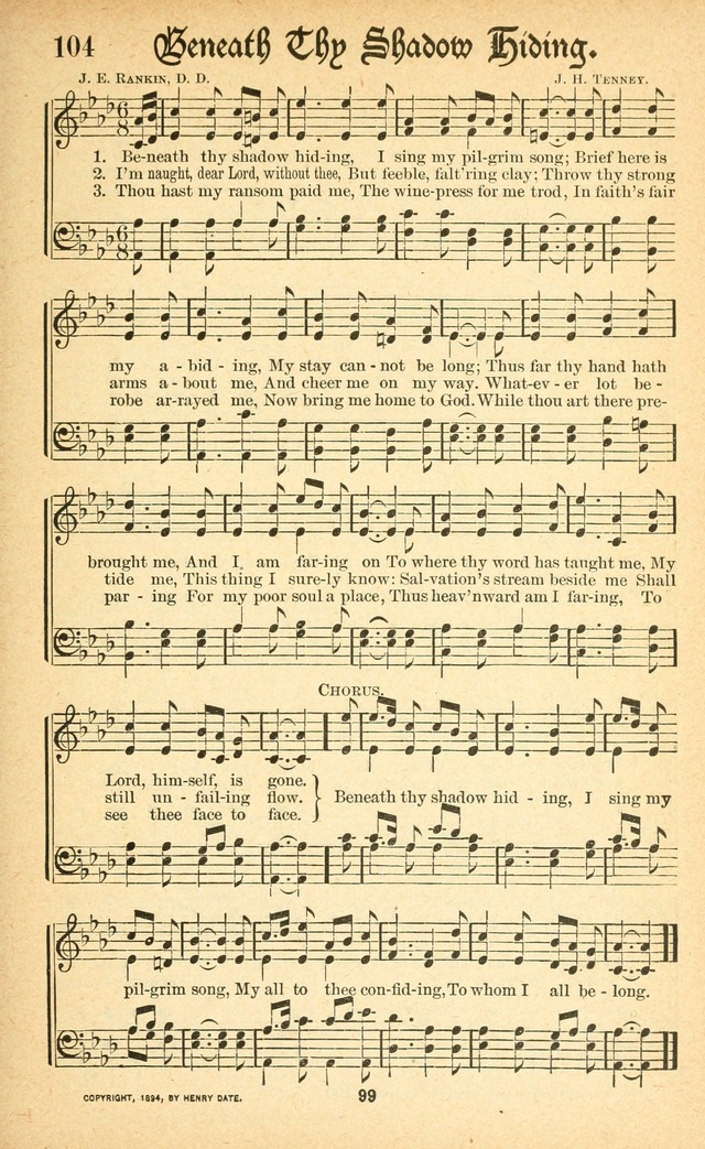 Pentecostal Hymns No. 1: a Winnowed Collection for Evangelistic Services, young people