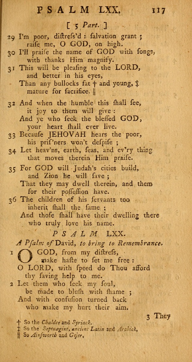 The Psalms Hymns and Spiritual Songs of the Old and New Testament, faithfully translated into English Metre: being the New-England Psalm-Book, revised and improved... (2nd ed.) page 117