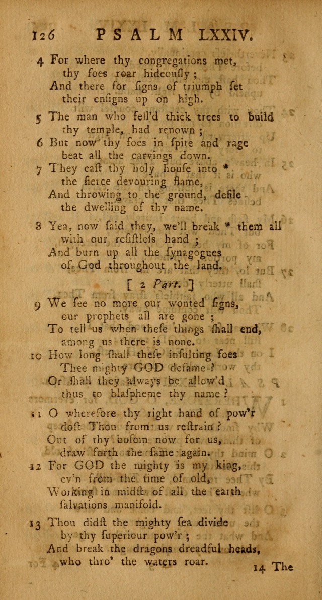 The Psalms Hymns and Spiritual Songs of the Old and New Testament, faithfully translated into English Metre: being the New-England Psalm-Book, revised and improved... (2nd ed.) page 126