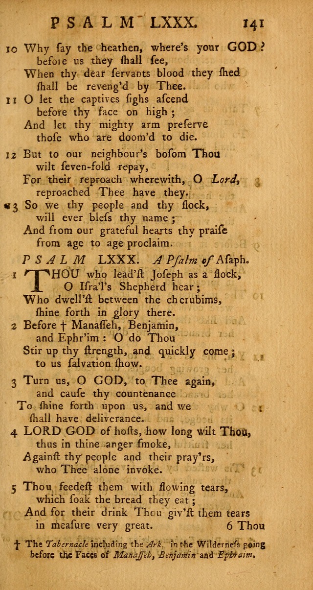 The Psalms Hymns and Spiritual Songs of the Old and New Testament, faithfully translated into English Metre: being the New-England Psalm-Book, revised and improved... (2nd ed.) page 141