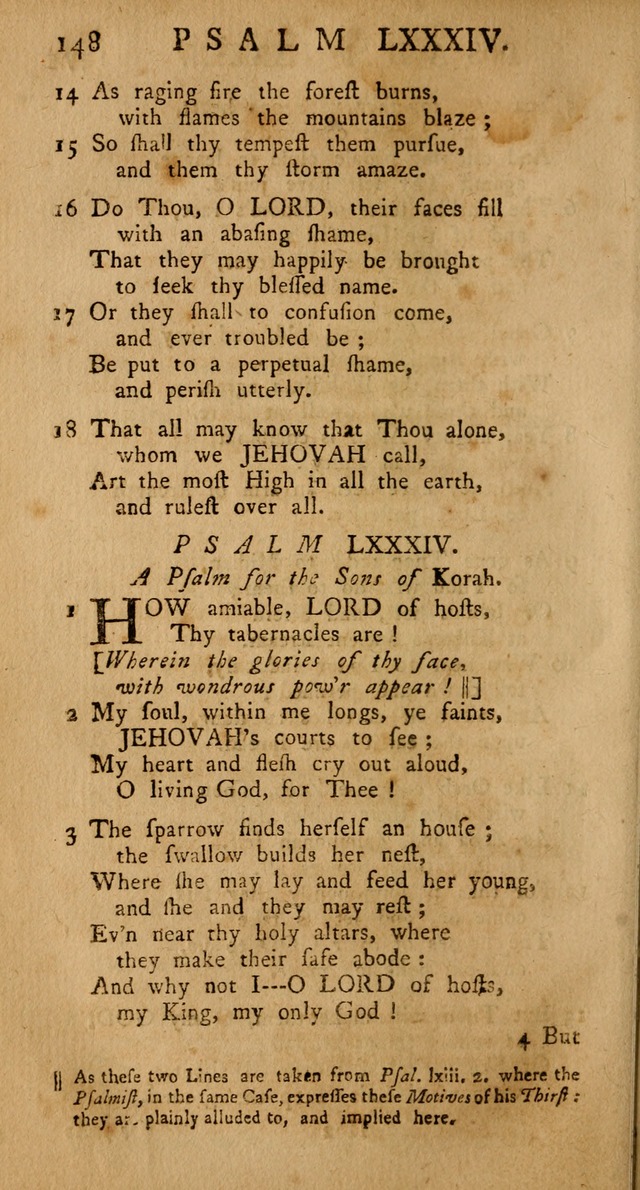 The Psalms Hymns and Spiritual Songs of the Old and New Testament, faithfully translated into English Metre: being the New-England Psalm-Book, revised and improved... (2nd ed.) page 148