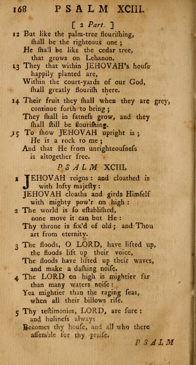 The Psalms Hymns and Spiritual Songs of the Old and New Testament, faithfully translated into English Metre: being the New-England Psalm-Book, revised and improved... (2nd ed.) page 168