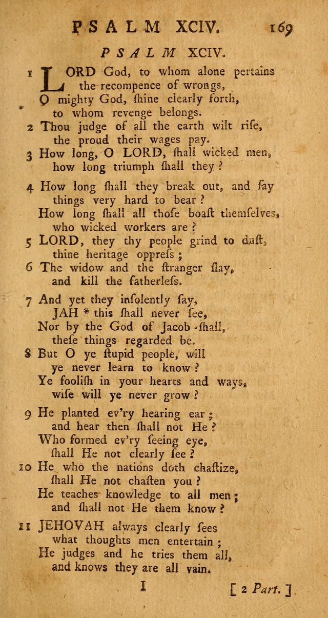 The Psalms Hymns and Spiritual Songs of the Old and New Testament, faithfully translated into English Metre: being the New-England Psalm-Book, revised and improved... (2nd ed.) page 169