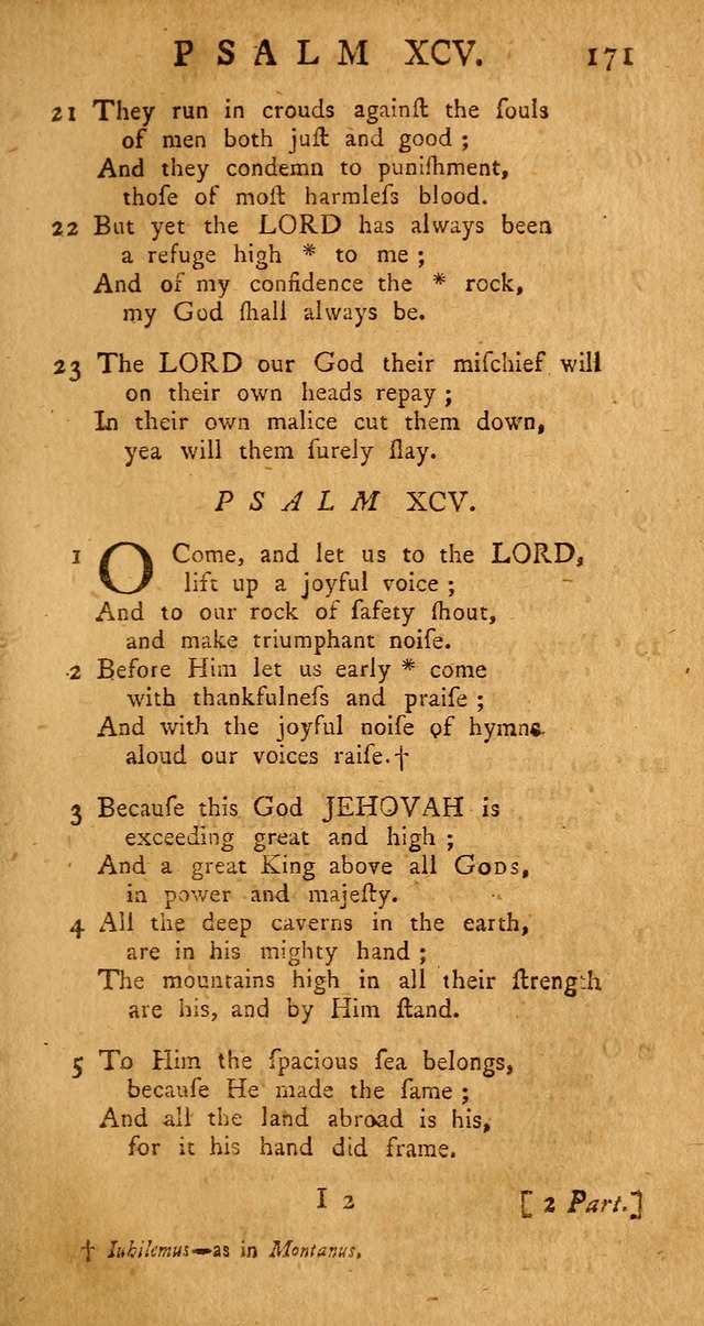 The Psalms Hymns and Spiritual Songs of the Old and New Testament, faithfully translated into English Metre: being the New-England Psalm-Book, revised and improved... (2nd ed.) page 171