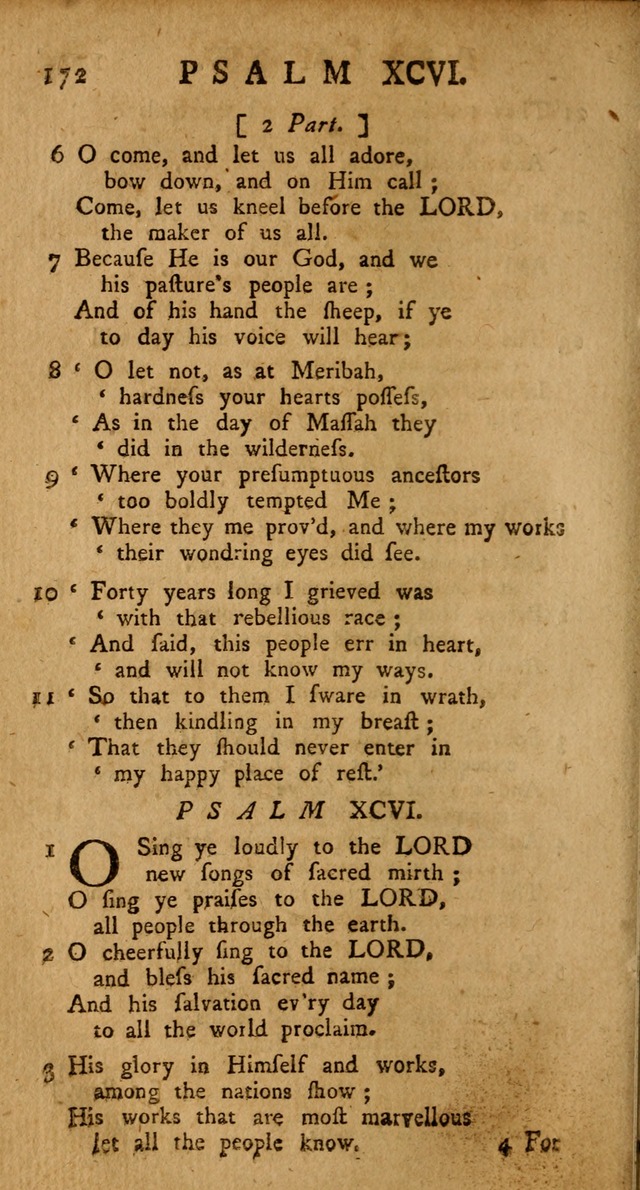 The Psalms Hymns and Spiritual Songs of the Old and New Testament, faithfully translated into English Metre: being the New-England Psalm-Book, revised and improved... (2nd ed.) page 172