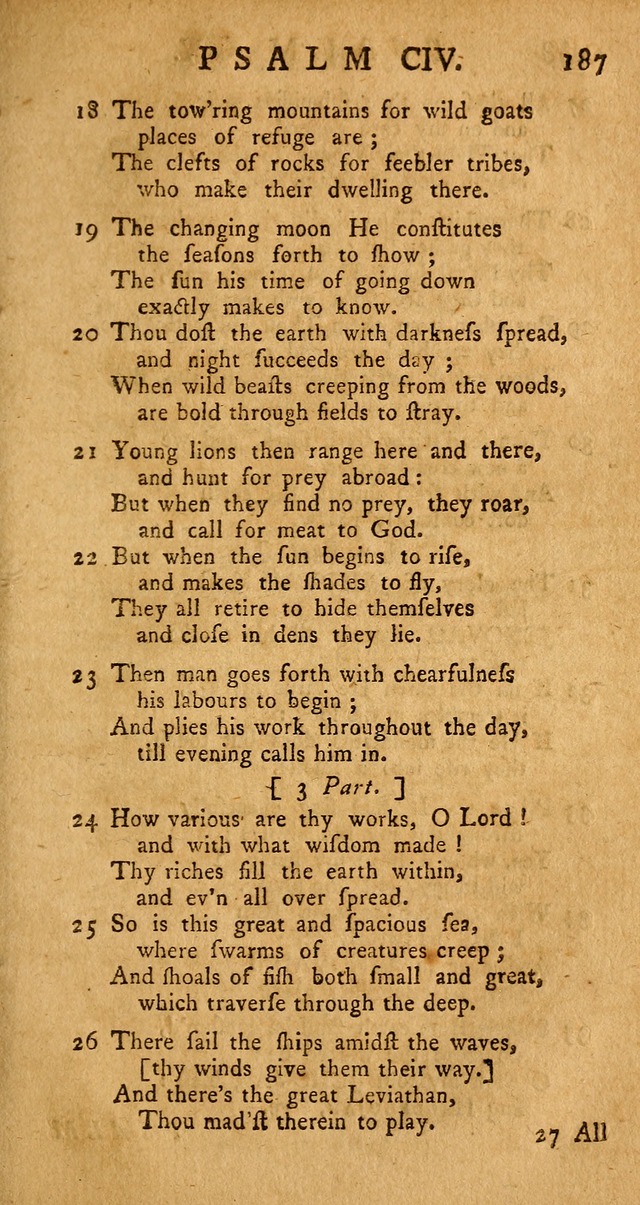 The Psalms Hymns and Spiritual Songs of the Old and New Testament, faithfully translated into English Metre: being the New-England Psalm-Book, revised and improved... (2nd ed.) page 187