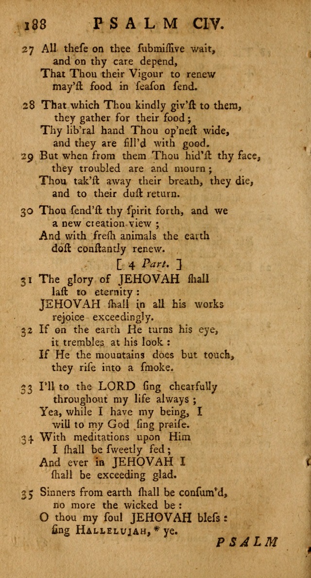 The Psalms Hymns and Spiritual Songs of the Old and New Testament, faithfully translated into English Metre: being the New-England Psalm-Book, revised and improved... (2nd ed.) page 188