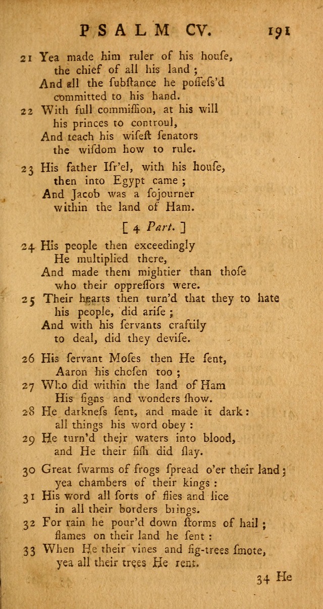 The Psalms Hymns and Spiritual Songs of the Old and New Testament, faithfully translated into English Metre: being the New-England Psalm-Book, revised and improved... (2nd ed.) page 191