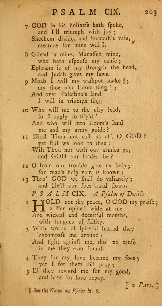 The Psalms Hymns and Spiritual Songs of the Old and New Testament, faithfully translated into English Metre: being the New-England Psalm-Book, revised and improved... (2nd ed.) page 203