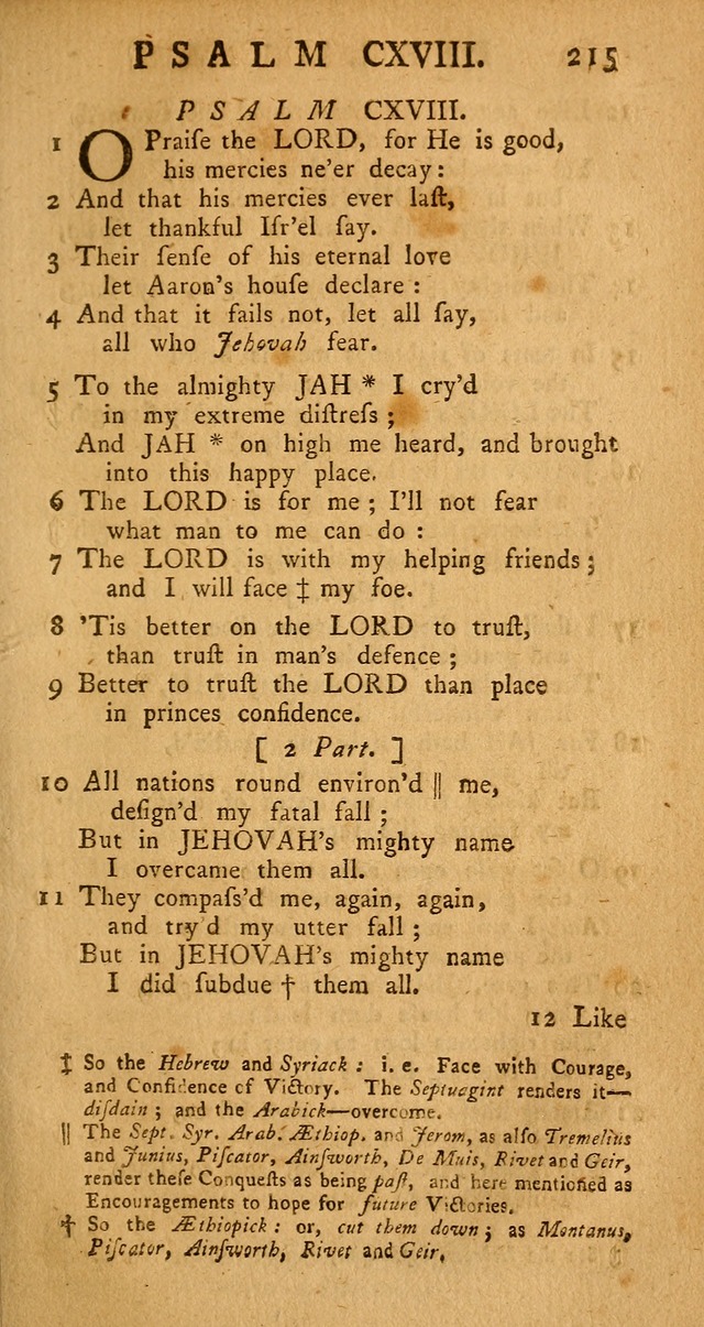 The Psalms Hymns and Spiritual Songs of the Old and New Testament, faithfully translated into English Metre: being the New-England Psalm-Book, revised and improved... (2nd ed.) page 215