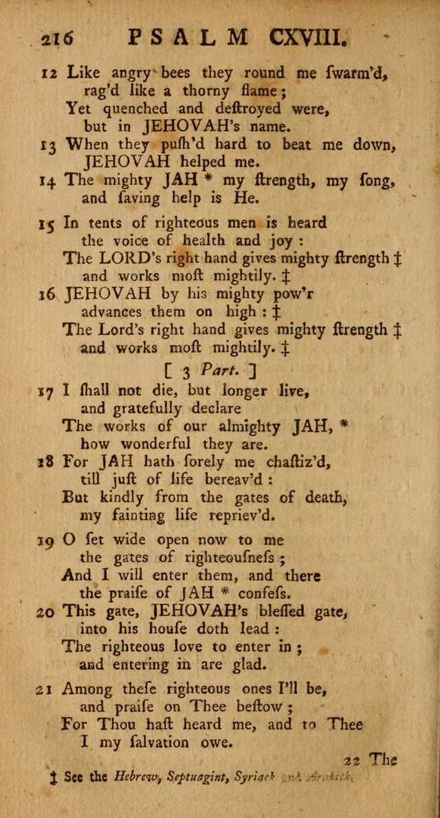 The Psalms Hymns and Spiritual Songs of the Old and New Testament, faithfully translated into English Metre: being the New-England Psalm-Book, revised and improved... (2nd ed.) page 216