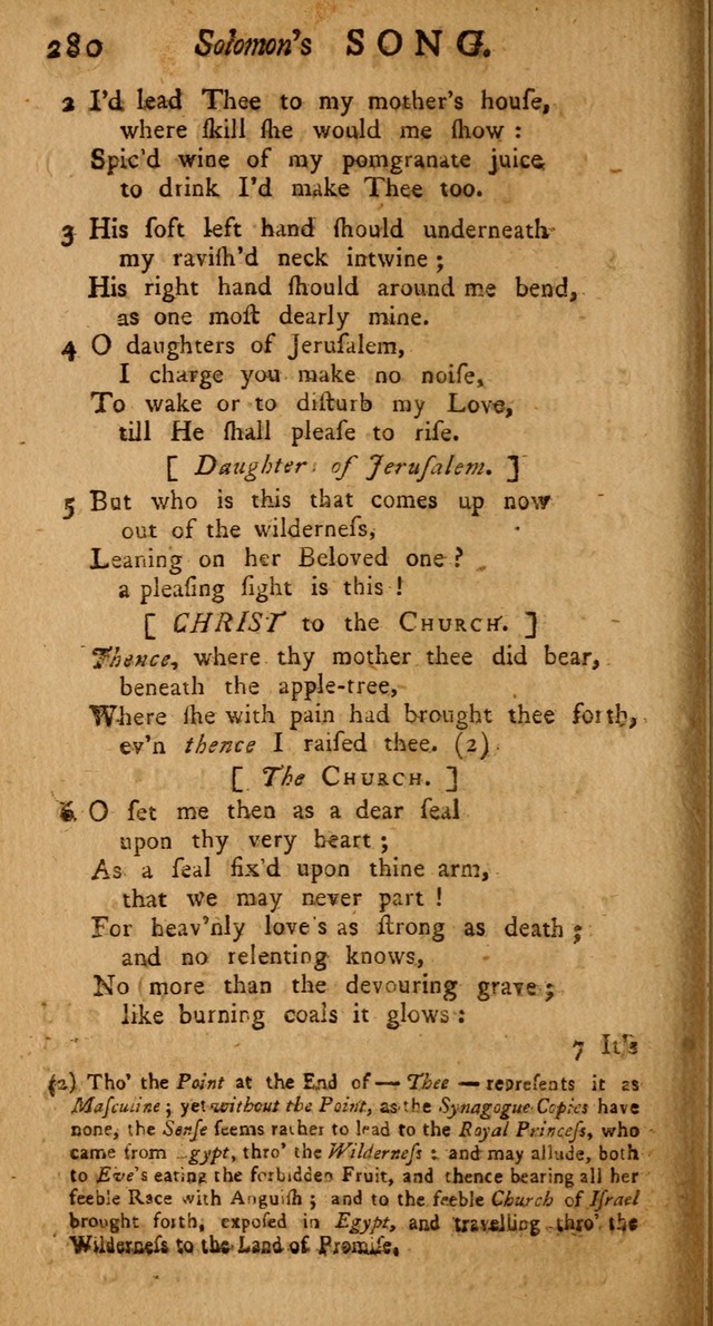 The Psalms Hymns and Spiritual Songs of the Old and New Testament, faithfully translated into English Metre: being the New-England Psalm-Book, revised and improved... (2nd ed.) page 280