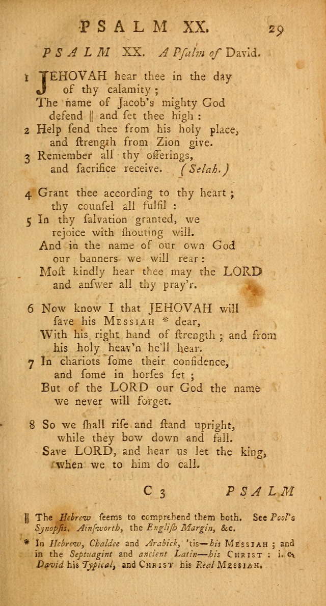 The Psalms Hymns and Spiritual Songs of the Old and New Testament, faithfully translated into English Metre: being the New-England Psalm-Book, revised and improved... (2nd ed.) page 29