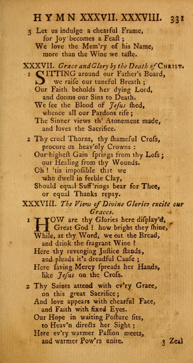 The Psalms Hymns and Spiritual Songs of the Old and New Testament, faithfully translated into English Metre: being the New-England Psalm-Book, revised and improved... (2nd ed.) page 331