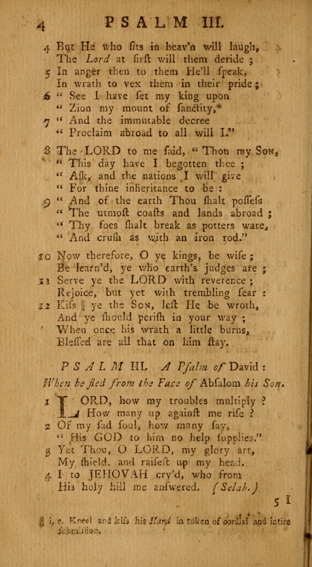 The Psalms Hymns and Spiritual Songs of the Old and New Testament, faithfully translated into English Metre: being the New-England Psalm-Book, revised and improved... (2nd ed.) page 4