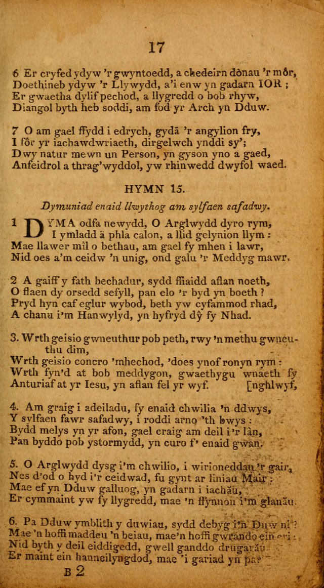 Pigion o Hymnau page 17