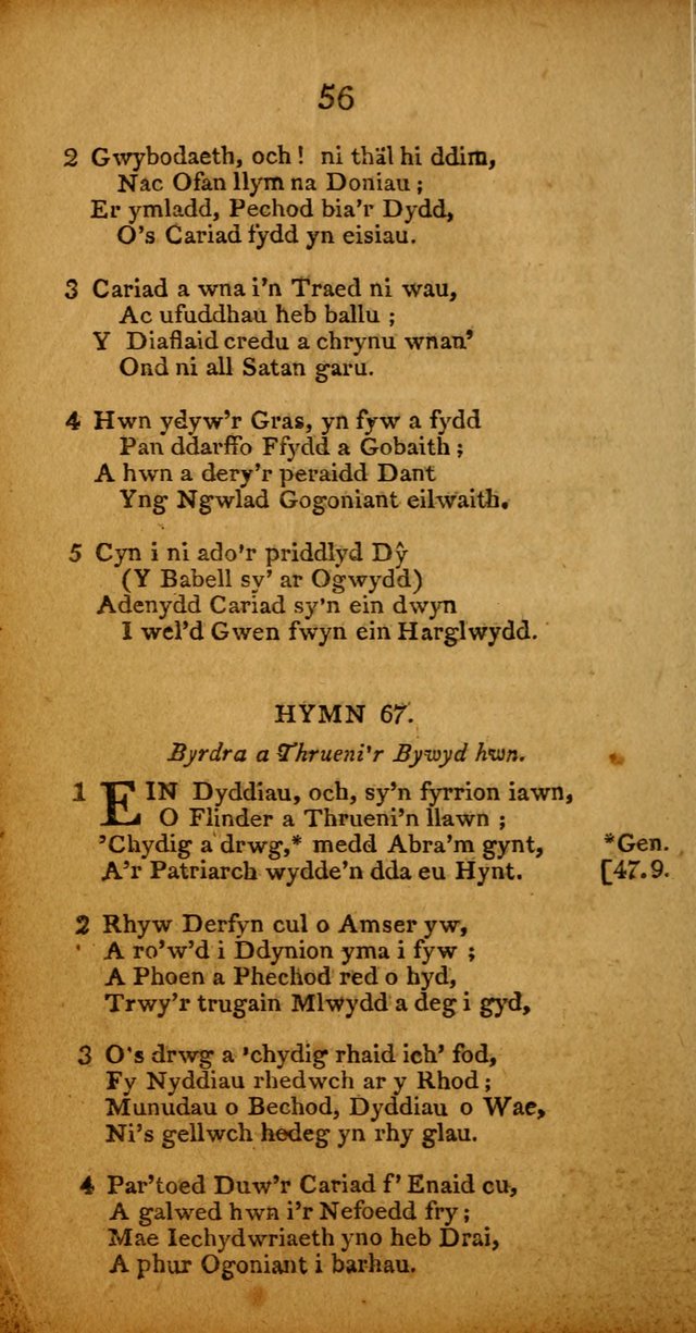 Pigion o Hymnau page 56